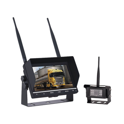Sistema Profesional Inalámbrico de Cámara de Reversa Infrarroja y Monitor de 7" para Vehículos de Trabajo y Montacargas | EP745J