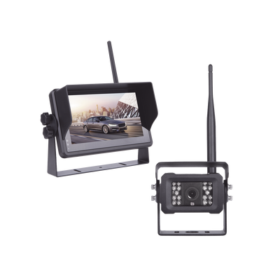 Sistema Profesional Inalámbrico de Cámara de Reversa Infrarroja y Monitor Touch de 7" para Vehículos de Trabajo y Montacargas | EP175J
