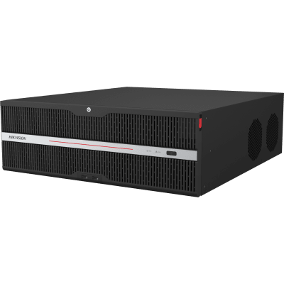 [Doble Poder de Decodificación] NVR 32 Megapixel (8K) / 64 Canales IP / AcuSense / ANPR / Conteo de Personas / Heat Map / 16 Bahías de Disco Duro /  Soporta RAID con Hot Swap / 2 HDMI en 8K / RAID / Soporta POS / Alarmas I/O  / Smart Search | DS-9664NXI-S16R