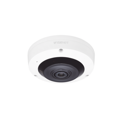 Fisheye IP Interior 6 Megapixel / WDR 120dB / IR 15m / PTZ Digital 8X / Video Analíticos Avanzados / Entrada y Salida de Audio y Alarma / Color Blanco | XNF-8010RW