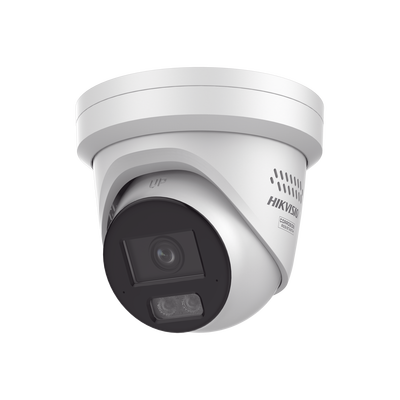 [Dual Light + ColorVu 3.0 + HikAI] Turret IP 4 Megapixel / Lente 2.8 mm / 30 mts IR + Luz Blanca / 2 Microfonos Integrados / Exterior IP67 / Estrobo Azul y Rojo / WDR 130 dB / ACUSENSE 3.0 / Metal / NEMA 4X / ACUSEARCH | DS-2CD2347G3-LIS2UY/SRB