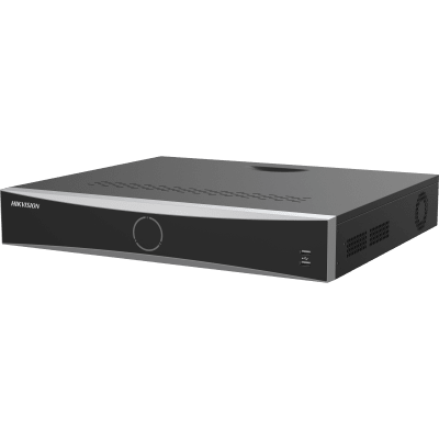 [Acusearch] NVR 12 Megapixel (4K) / 32 canales IP / AcuSense (Evita Falsas Alarmas) / Reconocimiento Facial / 4 Bahías de Disco Duro /  HDMI en 4K / Alarmas I/O | DS-7732NXI-K4(E)