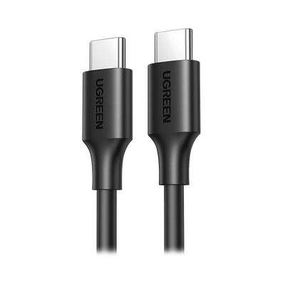Cable USB-C a USB-C | 1 Metro | Carga Rápida de hasta 60W | Transferencia de datos de 480 Mbps | PD3.0 | QC 4.0/3.0/2.0 | FPC | AFC | Duradero y Flexible| Caja ABS | Cubierta de TPE | Color Negro. | 50997