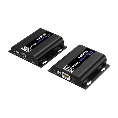 Kit extensor para distancias de hasta 200 metros | Resolución 4K @60Hz | Cat 6 | Conexión uno a uno y uno a muchos hasta 120 mts | Compatible con Switch gigabit | Control IR | TT6834K