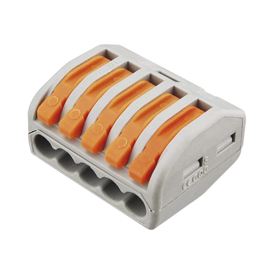 Conector Compacto para 1 Cable de Entrada 4 Cables de Salida / Cables Compatibles 12AWG-28AWG | CON-1006
