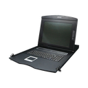 Switch KVM con Monitor de 17"con Teclado y Trackpad para Rack de 1U de Cuatro Postes, 8 Puertos VGA Para Acceder y Controlar Hasta 8 Computadoras Desde una Sola Consola | KVM-210-08M