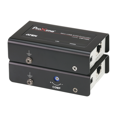 Extensor KVM USB | Acceso remoto PC | Hasta 100 m Cat5e | 1920x1200 | Protección ESD | Ajuste deskew | CE100