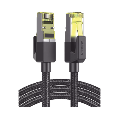 Cable Ethernet Cat7 CLASS F/FTP Redondo con Malla de Nylon 3 Metros (9.84 Pies) | 80424