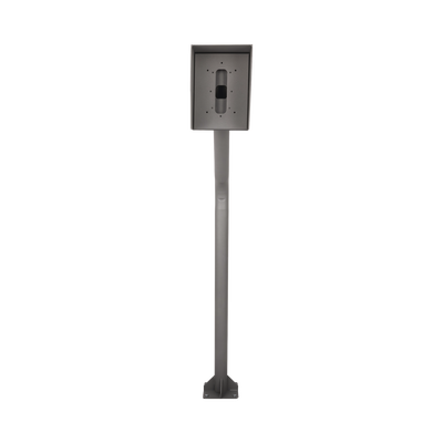 Poste y Cubierta industrial para montaje de Porteros IP Fanvil y Grandstream, altura de 1.2 metros, pintura electrostática color gris. | POSTEINT-KIT