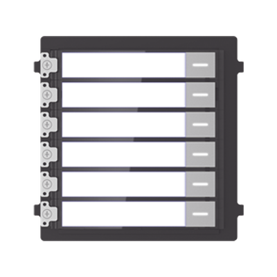 Módulo de Botones Para Videoportero Modular / Llamada de un solo Toque / Soporta Hasta 6 Monitores Principales | DS-KD-KK