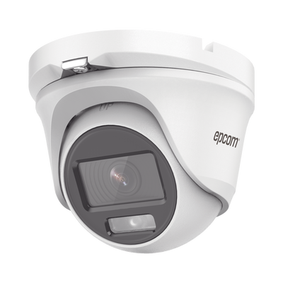 [ColorVu] Eyeball TURBOHD 2 Megapíxel (1080p) / Lente 2.8 mm / Microfono Integrado / Imagen a Color 24/7 / METAL / Luz Blanca 20 mts / Exterior IP66 / TVI-AHD-CVI-CVBS / dWDR | E8-TURBO-C/A