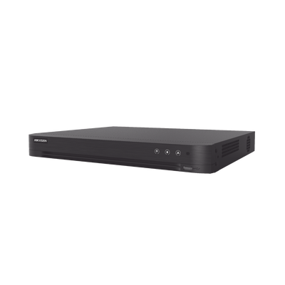 DVR 32 Canales TurboHD + 2 Canales IP / 2 Megapixel (1080p) Lite / Acusense (Evita Falsas Alarmas) / Audio por Coaxitron / H.265+ / Salida de Video en Full HD | DS-7232HGHI-M2