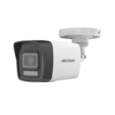 [Dual Light + ColorVu] Bala TURBOHD 3K (5 Megapixel) / Lente 2.8 mm / 30 mts IR + 20 mts Luz Blanca / Gran Angular 104.9° / Exterior IP67 / Micrófono Integrado / dWDR / 4 Tecnologías / Metal | DS-2CE16K0T-LFS