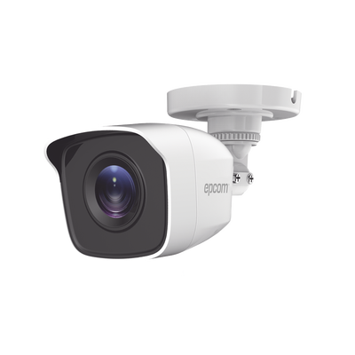 Bala TURBOHD 2 Megapíxeles (1080p) / Gran Angular 103° / Lente 2.8 mm / IR EXIR Inteligente 20 mts / Exterior IP66 / dWDR / TVI-AHD-CVI-CVBS / Policarbonato | B8-TURBO-G2P
