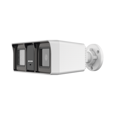 [Dual Light + ColorVu] Bala TURBOHD 3K (5 Megapixel) / Lente 2.8 mm / 60 mts IR + 60 mts Luz Blanca / Gran Angular 104.9° / Exterior IP67 / Micrófono Integrado / dWDR / 4 Tecnologías | DS-2CE18K0T-LFS