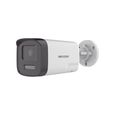 [Audio Bidireccional + Dual Light + ColorVu] Bala TURBOHD 3K  (5 Megapixel) / Lente 3.6 mm / 40 mts IR EXIR + 40 mts Luz Blanca / Micrófono y Bocina Integrado / Exterior IP67 / dWDR | DS-2CE17K0T-LTS