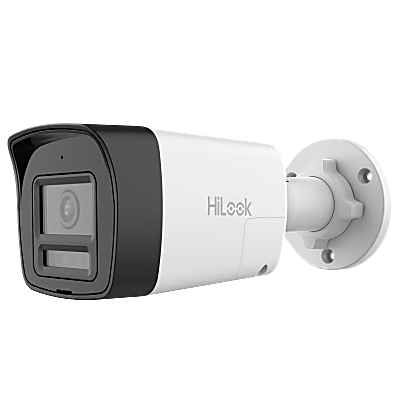 [Audio Bidireccional + Dual Light + ColorVu] Bala TURBOHD 3K (5 Megapixel) / Lente 2.8mm / 30 mts IR EXIR + 20 mts Luz Blanca / Micrófono y Bocina Integrado / Exterior IP67 / Metal / dWDR | THC-B157-LTS