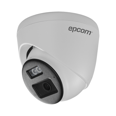 [Audio Bidireccional + Dual Light + ColorVu] Bala TURBOHD 4K (8 Megapixel) / Lente 2.8 mm / 30 mts IR EXIR + 20 mts Luz Blanca / Micrófono y Bocina Integrado / Exterior IP67 / Metal / dWDR | E4K-TURBO-EX