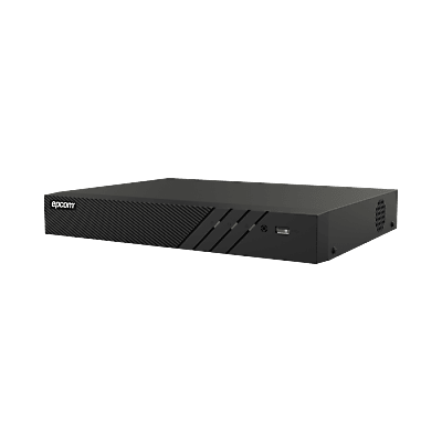 DVR 4 Canales 4K TURBOHD + 4 Canales IP / 8 Megapixel (4K) / Audio Bidireccional por Coaxitron / ACUSENSE  / 1 Bahía de Disco Duro / Salida de Video en Full HD / H.265+ | EX-8004TURBO-L