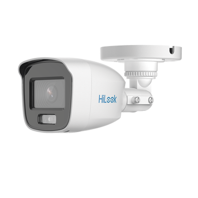 [ColorVu] Bala TURBOHD 2 Megapixel (1080p) / Imagen a Color 24/7 / Lente 2.8 mm / Microfono Integrado / Luz Blanca 20 mts / IP66 / Metálica | THC-B129-MS