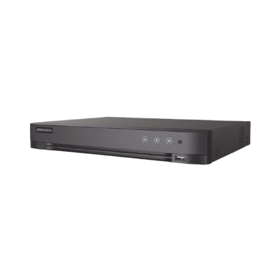 DVR 4 Canales TURBOHD + 2 Canales IP / 5 Megapixel Lite - 3K Lite / Audio de Dos Vías por Coaxitron / Reconocimiento Facial / ACUSENSE (Evista falsas alarmas) / 1 Bahía de Disco Duro / Salida de Video en Full HD | IDS-7204HQHI-M1/XT