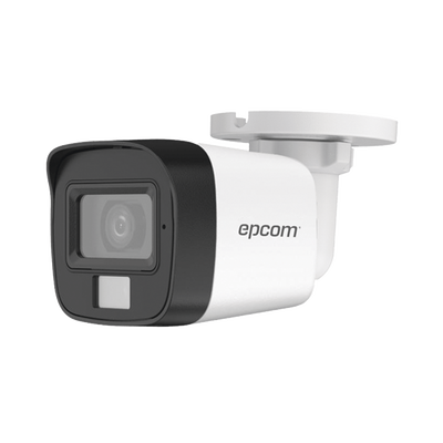 [Dual Light + ColorVu] Bala TURBOHD 3K (5 Megapixel) / Lente 2.8 mm / 30 mts IR + 20 mts Luz Blanca / Gran Angular 104.9° / Exterior IP67 / Micrófono Integrado / dWDR / 4 Tecnologías / Metal | B3K-TURBO-DL