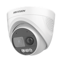 Turret TURBOHD 2 Megapixeles (1080p) / Imagen a color 24/7 / Lente 2.8 mm / Luz Blanca 20 mts / Exterior IP67 / WDR 130dB / Sensor PIR / Sirena Integrada / Estrobo ROJO - AZUL / Micrófono Integrado | DS-2CE72DF3T-PIRXOS