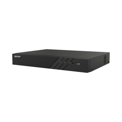 DVR 4 Canales TURBOHD + 2 Canales IP / 8 Megapixel (4K) / Audio Bidireccional por Coaxitron / ACUSENSE / Reconocimiento Facial / 1 Bahía de Disco Duro / Salida de Video en Full HD / H.265+ | EX-8004TURBO