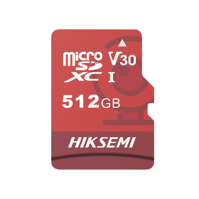 Memoria MicroSD / Clase 10 de 512 GB / Especializada Para Videovigilancia (Uso 24/7) / Compatibles con cámaras HIKVISION y Otras Marcas / 95 MB/s Lectura / 60 MB/s Escritura | HS-TF-E1/512G