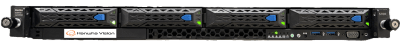 NVR Wisenet WAVE basada en Ubuntu Linux / Montable en Rack 1U / Incluye 1 licencia WAVE-PRO-04 / 470 Mbps throughput / Incluye 80 TB para almacenamiento | WRR-P-E201L-80TB