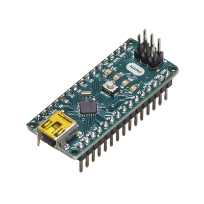 Microcontrolador Arduino Nano / ATmega328 16 MHz / 20 Digital I/O + 8 Analógico / Mini-USB / Compatible IDE Arduino / Breadboard-Friendly / Maker Projects | A-000005
