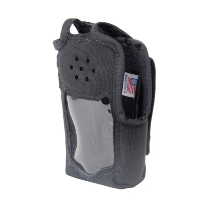Funda de Nylon, lazo-cinto, capuchón con broches / botones y visor  frontal para IC-F50/F50V, IC-F60/F60V. | 3199-B