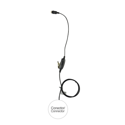 Micrófono de 1 cable serie LOC para KENWOOD NX-200/300/5200/5300, TK-480/2180/3180 | E1-1W2KB131