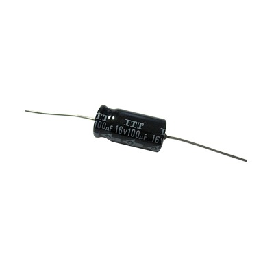 Capacitor Electrolitico de 100 mF a 16 Vcc. | 100MF16V