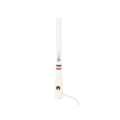 Antena Marina VHF / Fibra de Vidrio / 156-163 MHz / 6.5 dBi / Cable 4.5 m (14.8 ft) / PL-259 / Exterior IP67 | TX-5206-SYS
