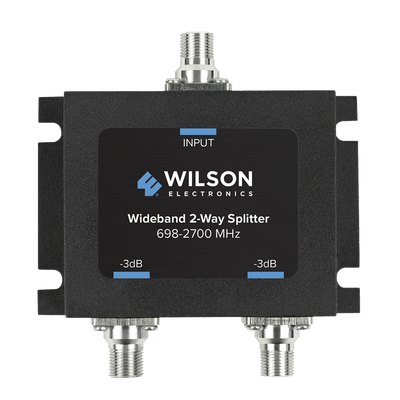 Divisor de Potencia Coaxial 2 Vías / 698-2700 MHz / 75 Ohm / Pérdida por División 3 dB / Aislamiento ≥20 dB / Conector F-hembra / Diseño Microstrip | 850-034