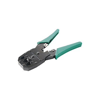 Pinzas para plegar (Ponchadoras) cables RJ11, RJ12, RJ45 telefónicos y cables de red Cat5e, Cat6, Cat6a y con Cavidades para 4, 6 y 8 conductores. | SYSRJ45CT