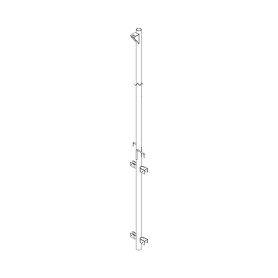 Pluma de Aluminio de 4 metros CED.40  para Instalación de Tramos STZ (Con Polea). | SPLUMAP