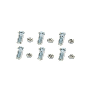 Paquete de 6 tornillos con tuercas de acero inoxidable 1/4 x 1 1/4”. | TORN-TZ30G