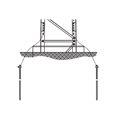 Sistema de Aterrizaje en 3 Piernas para Torre SUPER TITAN. Para Sec. 13 a 21. | TRY-ST-GROUND3