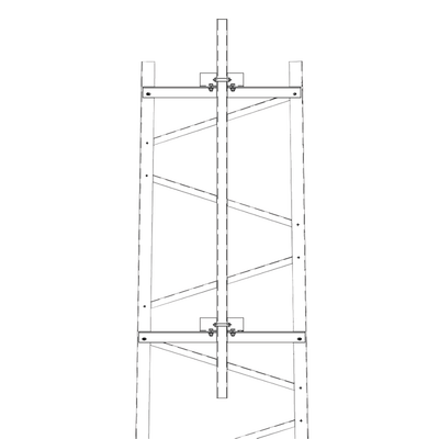 Brazo para Sección #6 Torre Titan con Herrajes y Mástil de 6' (1.8m). | TRY-TFM6