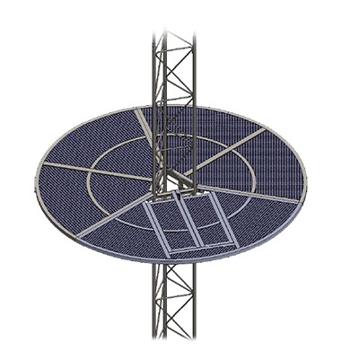 Sistema antiescala tipo sombrilla para torre STZ35. | SOM-35