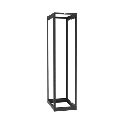 Rack de Cuatro Postes Estándar de 19", Rieles Roscados #12-24, Profundidad Ajustable de 23 a 42 in, 45 Unidades de Rack, Color Negro | AR4P