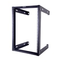 Rack Abierto de montaje en Pared, de 19in, 16 unidades de rack | LP-RAP-1916