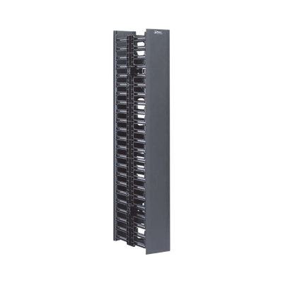 Organizador Vertical NetRunner, Doble (Frontal y Posterior), de 22.5 UR, 4.9in de Ancho, Color Negro | WMPV22E