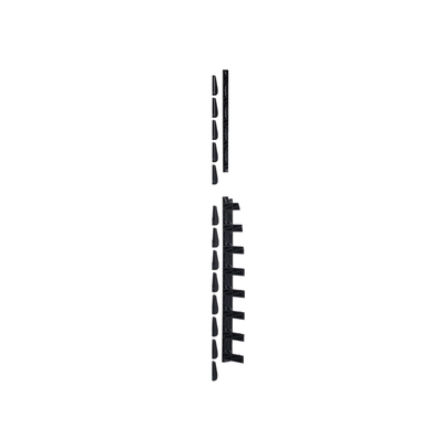 Kit de Dedos Para Administración de Cables en Gabinetes FlexFusion™, de 42 o 45 UR,  Dedos de 100 mm de Longitud, Color Negro | XG-FMS45B