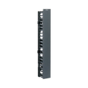 Organizador Vertical NetRunner, Sencillo (Solo Frontal), Para Rack Abierto de 45 Unidades, 4.9in de Ancho, Color Negro | WMPVF45E