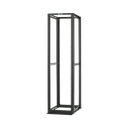 Rack de Cuatro Postes Estándar de 19", Rieles Numerados y Roscados #12-24, Profundidad Máxima de 30 in, 45 Unidades de Rack, Color Negro | R4P
