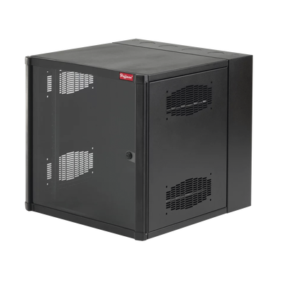 Gabinete AccessPlus de 19 UR Montaje en Pared de 19in, Rieles Numerados y Roscados #10-32, Puerta con Ventana de Seguridad, 600 mm de Ancho, 762 mm de Profundidad, Color Negro | EWMW362430