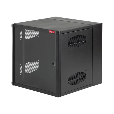 Gabinete AccessPlus  26 UR de Montaje en Pared de 19in, Rieles Numerados y Roscados #10-32, Puerta con Ventana de Seguridad, 600 mm de Ancho, 637 mm de Profundidad, Color Negro | EWMW482425